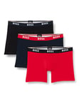 BOSS Mens Pack Boxer Shorts Red/Navy/Black S