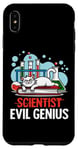 Coque pour iPhone XS Max Art de laboratoire de chimie pour chats Evil Genius Scientist