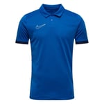 Nike Piké Dri-FIT Academy 25 - Blå/Navy/Vit Barn, storlek L: 147-158 cm