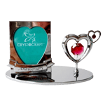 Crystocraft Anniversary Photo Frame Crystal Ornament Swarovski Elements Gift Box