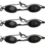 Shining House - 3 pcs Lunettes de Protection uv - Lunettes Bronzage, Masque Yeux Contre Rayons uv, Lunettes de Solarium pour Le Traitement Cosmétique