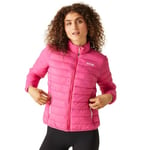 Regatta Women's Insulated Jacket Hillpack II Lightweight Full Zip Puffer Coat, Pink Flamingo (Pink Potion), UK 18