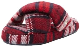 Tommy Hilfiger Femme Home Slipper FW0FW07608 Chaussons, Rouge (Tartan Check), 38 EU