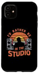 Coque pour iPhone 11 I'd Rather Be In The Studio Music Producer Film Director