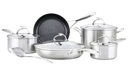 NEW Circulon S Series 5 Piece Stainless Steel Pan Set Metallic Cooking Non Stick