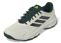 adidas Homme Courtjam Control 3 Tennis Shoes Chaussures, Argent Blanc cassé métallisé Aurora Ivy, 42 2/3 EU