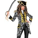 Widmann 49692 49692 Pirates du Parade Frack, Uniforme Garde, Pirate, Marins, Pompiers, Capitaine, Costume Carnaval, Fête à thème, Femme, Multicolore, M