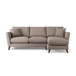 Habitat Lomond Right Hand Corner Sofa - Mocha Dark Leg 4 Seater