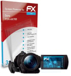 atFoliX 3x Film Protection d'écran pour Sony FDR-AX700 Protecteur d'écran clair