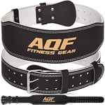 AQF Ceinture Musculation, 4" 6" Cuir Ceinture De Force, Ceinture Lestée Muscu Boucle À Rouleau En Acier, Ceinture Lombaire Musculation pour Powerlifting