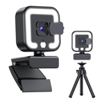 4K Webcam with Microphone and Fill Light, Autofocus Computer Camera for Pc3534