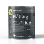 Plåtfärg Halvmatt Svart Midun