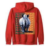 Wild Rhino: A Call to Protect Wildlife Zip Hoodie