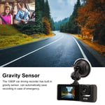 Dash Cam Abs High Definition 1080P Loop Record Gravity Sensoring Dual Camera Car