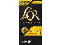 Lor Kavos Kapslar L'or Mattinata, 10 Nespresso® Aparu-Kapslar