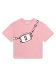 Marc Jacobs T-Shirt En Coton À Manches Courtes Avec Imprimé Sac Rose