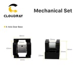 Cloudray-Ensemble de base d'engrenage LC,pièces mécaniques,jeu de rails de guidage pour machine de découpe laser CO2 - Type D X-Axis Gear Base