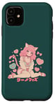 Coque pour iPhone 11 Anime Cat Girl Manga Hearts Kawaii Cute Holiday Valentines