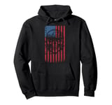 Born For A Purpose, To Ride it. USA American Flag Motorcycle Pullover Hoodie