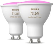 Philips Hue White Colour Ambiance Smart GU10 Spot Light with Bluetooth Pack of 2