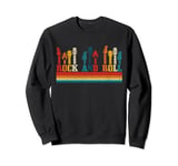 Rock & Roll Guitar Player Guitarist Vintage Rock Music Gift Sweatshirt