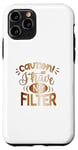 Coque pour iPhone 11 Pro Cautionihave no filter T-shirt graphique sarcastique