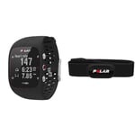 Polar - M430 - Montre Running GPS avec Suivi de la Fréquence Cardiaque - Noir - Taille M-L & H10 Hartslag Sensor – Ant +, Bluetooth - Waterdichte Hartslagsensor met Borstband - Ingebouwd geheugen