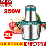 2L Electric Meat Grinder Mincer Mixer Home Blender Mini Food Chopper Processor