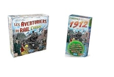 Days of Wonder | Les Aventuriers du Rail : Europe | UNbox Now | À partir de 8 Ans | Compatible avec Alexa + Days of Wonder | Les Aventuriers du Rail - Extension Europa 1912 | 2 à 5 Joueurs|45 Minutes