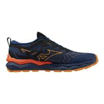 Mizuno Wave Daichi 8 - Chaussures trail homme Estate Blue / Apricot / Spicy Orange 42