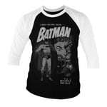 Hybris Batman - Return Of Two-Face Baseball 3/4 Sleeve Tee (WhiteBlack,XXL)