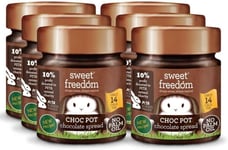 Sweet Freedom Choc Pot Chocolate Spread, 250 g, Pack of 6