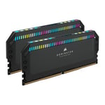 Corsair DOMINATOR PLATINUM RGB 64GB (2x32GB) DDR5 DRAM 5600MHz C40 Memory Kit - Black CMT64GX5M2X5600C40