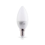 LED-pære E14 C37 6W 230V 3000K 480 lm