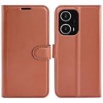 Xiaomi Poco F5 5G - Læder cover / pung - Brun