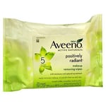 Aveeno Active Naturals Positively Radiant Makeup Removing Wipes 25 Each