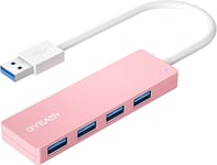 Hub Usb,Répartiteur Usb Pour Ordinateur Portable,Hub Usb 3.0,Multiport Usb,Transfert De Données Rapide,Hub Usb 4 Ports Compatible Avec Pc Windows,Mac,Imprimante,Disque Dur Mobile