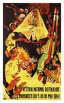 FêTE FOLKLORE MARRAKECH 1964 Rtlw-POSTER 60x90cm d'une AFFICHE VINTAGE