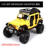 Tu 2017 Ford F150 Pickup Raptor Simulaatiometalliseos Automalli Automallin Koristeet_Jeep Wrangler Modified Version Yellow 32523