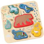 Rainbow Designs Official We’re Going On a Bear Hunt - Wooden Shape Puzzle Early