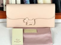 Radley Crest Blush Pink Leather Large Matinee Purse Wallet New RRP £79