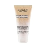 Jean & Len Crème de Jour Régénérante SPF15 Huile d'Argan & Rétinol, pour les premières rides, soutient la régénération naturelle de la peau, sans parabènes ni silicones, végétalien, 50 ml