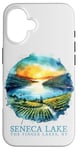 iPhone 16 Seneca Lake Sunset Vineyard Finger Lakes NY Nostalgic Art Case