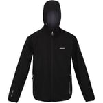 Regatta Mens Adults Jacket Water Repellent Wind Resistant Arec iii Zip black material_other - Size Small