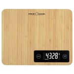 Proficook Kw1271, Elektronisk Kjøkkenvekt, 5 Kg, 1 G, Bamboo, Bamboo, Benkeplate