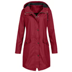 Womens Outdoor Waterproof Wind Raincoat Forest Jacket Plus Size Rain Coat NEW