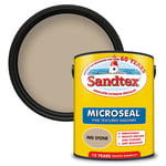 Sandtex Microseal Fine Textured Masonry Paint Mid Stone - 5L