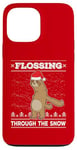 iPhone 13 Pro Max Flossing Through The Snow Sloth Ugly Christmas Sweater Floss Case