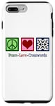 iPhone 7 Plus/8 Plus Peace Love Crosswords Cute Crossword Puzzle Solver Case