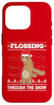 iPhone 16 Pro Flossing Through The Snow Sloth Ugly Christmas Sweater Floss Case